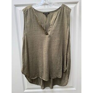 Banana Republic Olive Green Knit Top Women’s‎ Size XL High Front Low Back